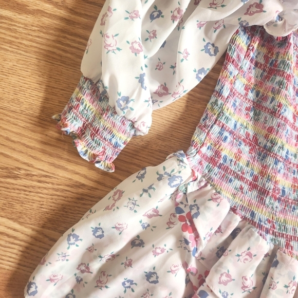 EUC Yvonne & Love Rainbow Floral Dress, Size M - Picture 5 of 7